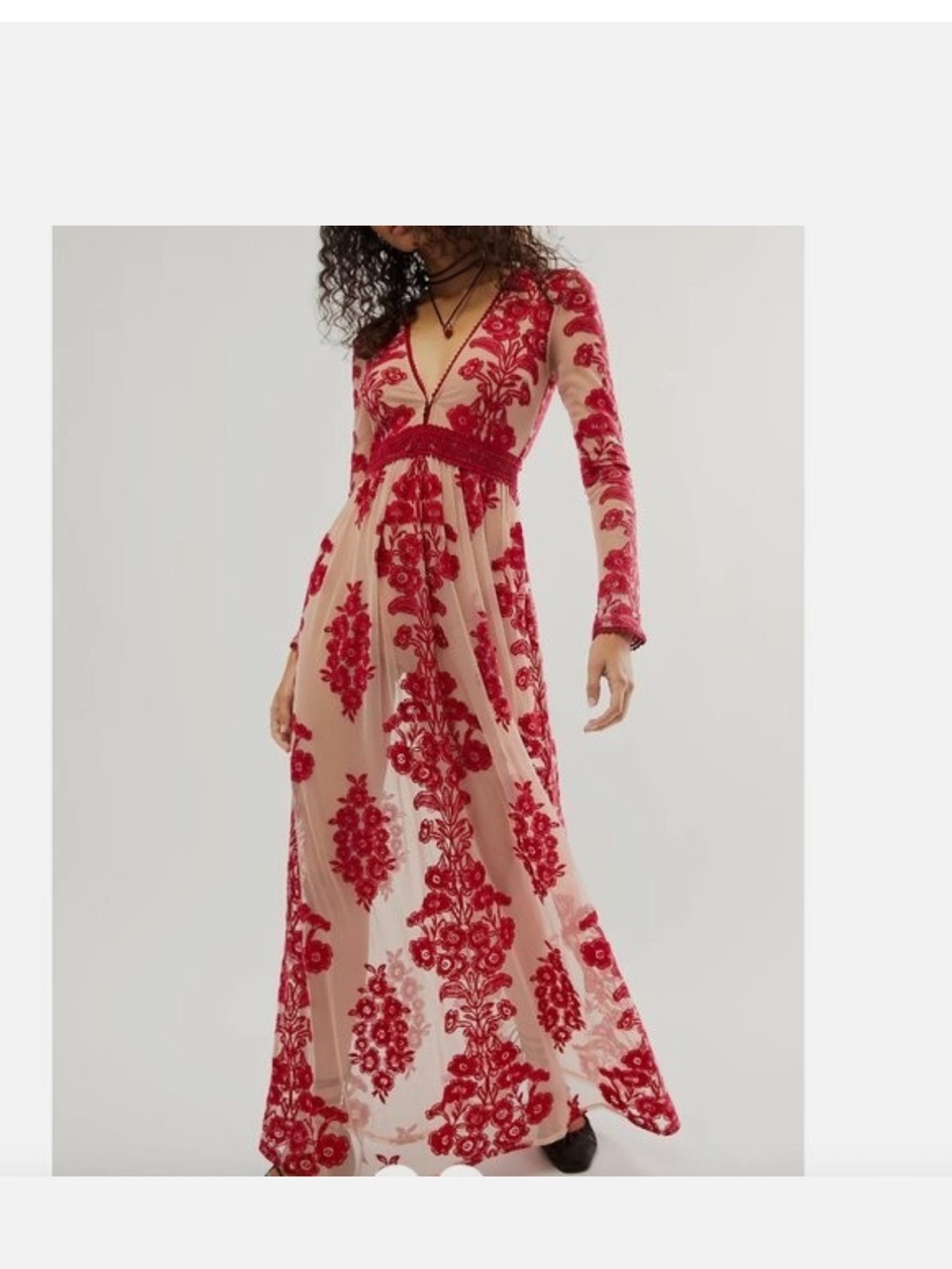 Free People X For Love & Lemons Temecula Maxi Dress